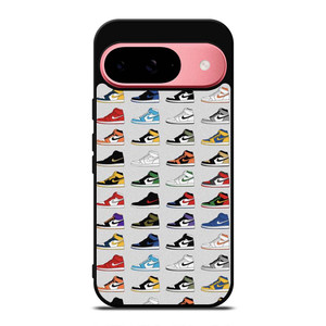 AIR JORDAN SHOES COLLAGE Google Pixel 9 Case Cover AIR JORDAN SHOES COLLAGE Google Pixel 9 Case Cover
