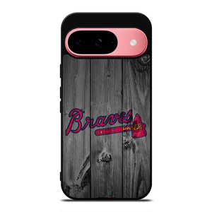 ATLANTA BRAVES BASEBALL MLB WOOD LOGO Google Pixel 9 Case Cover ATLANTA BRAVES BASEBALL MLB WOOD LOGO Google Pixel 9 Case Cover