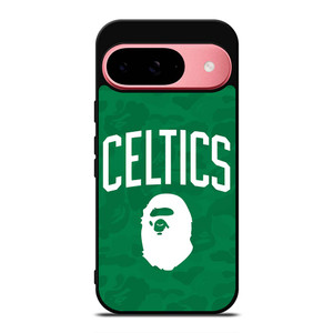 BOSTON CELTICS X BAPE CAMO Google Pixel 9 Case Cover BOSTON CELTICS X BAPE CAMO Google Pixel 9 Case Cover