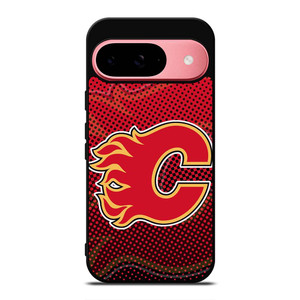 CALGARY FLAMES LOGO HOCKEY TEAM ICON Google Pixel 9 Case Cover CALGARY FLAMES LOGO HOCKEY TEAM ICON Google Pixel 9 Case Cover