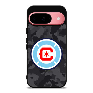 CHICAGO FIRE MLS BLACK CAMO Google Pixel 9 Case Cover CHICAGO FIRE MLS BLACK CAMO Google Pixel 9 Case Cover
