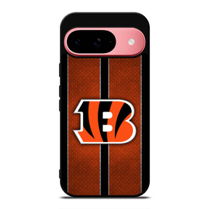CINCINNATI BENGALS NFL METAL STRIPE Google Pixel 9 Case Cover CINCINNATI BENGALS NFL METAL STRIPE Google Pixel 9 Case Cover