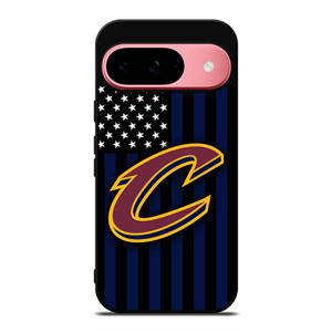 CLEVELAND CAVALIERS NBA USA FLAG Google Pixel 9 Case Cover CLEVELAND CAVALIERS NBA USA FLAG Google Pixel 9 Case Cover