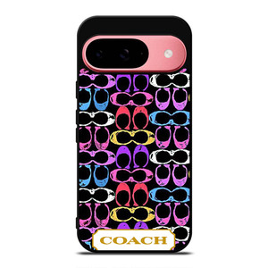 COACH NEW YORK COLORFULL BLACK PATTERN EMBLEM Google Pixel 9 Case Cover COACH NEW YORK COLORFULL BLACK PATTERN EMBLEM Google Pixel 9 Case Cover