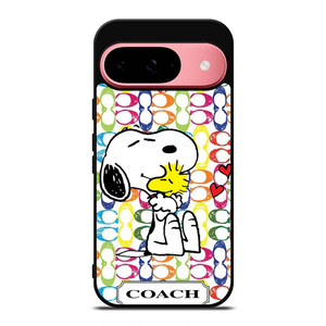 COACH NEW YORK LOGO SNOOPY THE PEANUTS Google Pixel 9 Case Cover COACH NEW YORK LOGO SNOOPY THE PEANUTS Google Pixel 9 Case Cover
