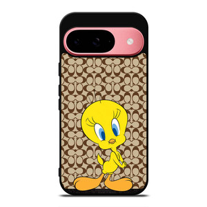 COACH NEW YORK LOGO TWEETY BIRD Google Pixel 9 Case Cover COACH NEW YORK LOGO TWEETY BIRD Google Pixel 9 Case Cover