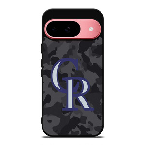 COLORADO ROCKIES BASEBALL BLACK CAMO Google Pixel 9 Case Cover COLORADO ROCKIES BASEBALL BLACK CAMO Google Pixel 9 Case Cover