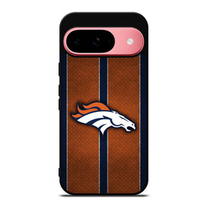 DENVER BRONCOS NFL METAL STRIPE Google Pixel 9 Case Cover DENVER BRONCOS NFL METAL STRIPE Google Pixel 9 Case Cover