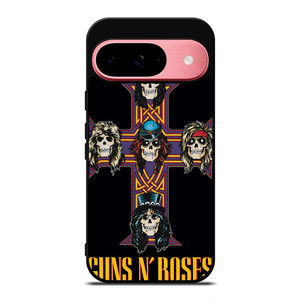 GUNS N ROSES ROCK BAND CROSS Google Pixel 9 Case Cover GUNS N ROSES ROCK BAND CROSS Google Pixel 9 Case Cover
