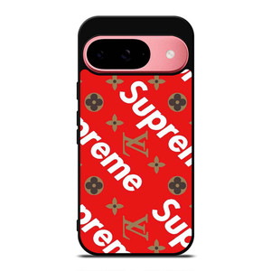 LOUIS VUITTON X SUPREME RED Google Pixel 9 Case Cover