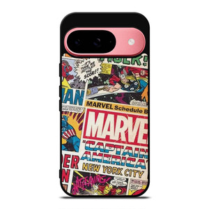 MARVEL COMICS COLLAGE Google Pixel 9 Case Cover MARVEL COMICS COLLAGE Google Pixel 9 Case Cover