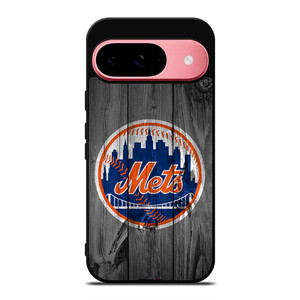 NEW YORK METS BASEBALL MLB WOOD LOGO Google Pixel 9 Case Cover