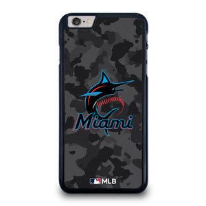 MIAMI MARLINS BASEBALL BLACK CAMO iPhone 6 / 6S Plus Case Cover