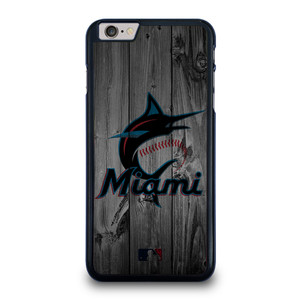 MIAMI MARLINS BASEBALL MLB WOOD LOGO iPhone 6 / 6S Plus Case Cover