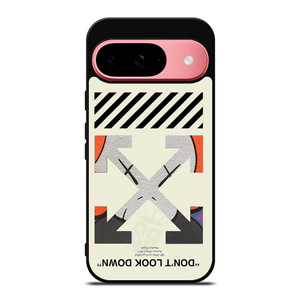 OFF WHITE KAWS LOGO DONT LOOK DOWN Google Pixel 9 Case Cover OFF WHITE KAWS LOGO DONT LOOK DOWN Google Pixel 9 Case Cover