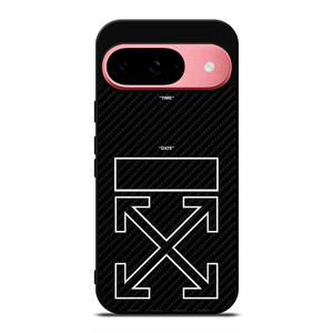 OFF WHITE LOGO TIME DATE CARBON Google Pixel 9 Case Cover