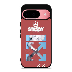 OFF WHITE STUSSY KAWS LOGO Google Pixel 9 Case Cover