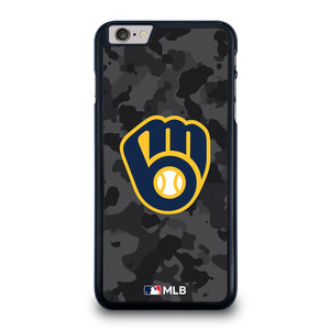 MILWAUKEE BREWERS BASEBALL BLACK CAMO iPhone 6 / 6S Plus Case Cover
