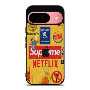 SUPREME NETFLIX COLLAGE Google Pixel 9 Case Cover SUPREME NETFLIX COLLAGE Google Pixel 9 Case Cover