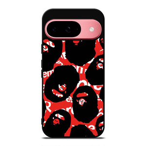 SUPREME X BAPE A BATHING APE Google Pixel 9 Case Cover SUPREME X BAPE A BATHING APE Google Pixel 9 Case Cover
