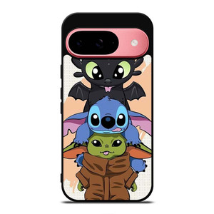 TOOTHLESS STITCH BABY YODA CUTE CARTOON Google Pixel 9 Case Cover