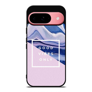 TUMBLR GOOD VIBES ONLY PINK MARBLE Google Pixel 9 Case Cover