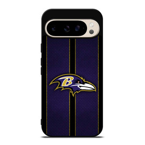 BALTIMORE RAVENS NFL METAL STRIPE Google Pixel 9 Pro Case Cover BALTIMORE RAVENS NFL METAL STRIPE Google Pixel 9 Pro Case Cover