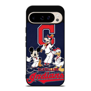 CLEVELAND INDIANS BASEBALL DISNEY MICKEY DONALD GOOFY Google Pixel 9 Pro Case Cover