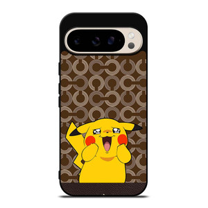 COACH NEW YORK LOGO BRWON EMBLEM X PIKACHU POKEMON Google Pixel 9 Pro Case Cover COACH NEW YORK LOGO BRWON EMBLEM X PIKACHU POKEMON Google Pixel 9 Pro Case Cover