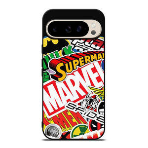 DC MARVEL SUPERHERO COLLAGE Google Pixel 9 Pro Case Cover DC MARVEL SUPERHERO COLLAGE Google Pixel 9 Pro Case Cover