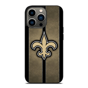NEW ORLEANS SAINTS NFL METAL STRIPE iPhone 13 Pro Case Cover NEW ORLEANS SAINTS NFL METAL STRIPE iPhone 13 Pro Case Cover