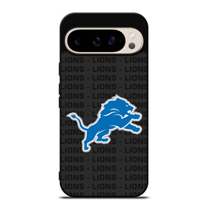 DETROIT LIONS FOOTBALL TEXT Google Pixel 9 Pro Case Cover DETROIT LIONS FOOTBALL TEXT Google Pixel 9 Pro Case Cover