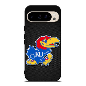 KANSAS JAYHAWKS LOGO CARBON Google Pixel 9 Pro Case Cover
