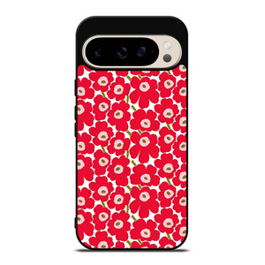 MARIMEKO PATTERN RED POPPY FLOWER Google Pixel 9 Pro Case Cover