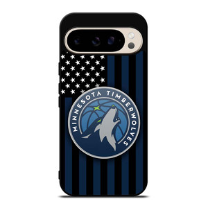 MINNESOTA TIMBERWOLVES NBA USA FLAG Google Pixel 9 Pro Case Cover