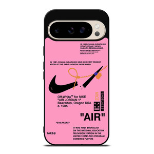 NIKE AIR OFF WHITE PINK Google Pixel 9 Pro Case Cover