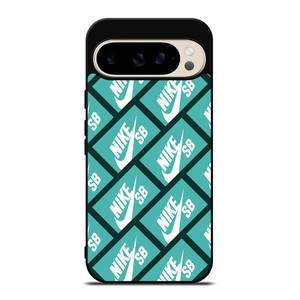 NIKE SB SKATEBOARD BOX PATTERN TURQUOISE Google Pixel 9 Pro Case Cover