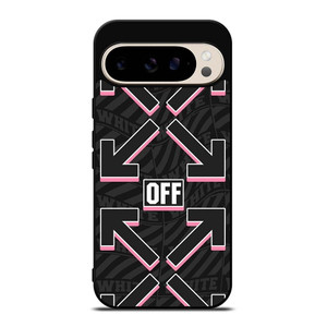 OFF WHITE LOGO BLACK PINK Google Pixel 9 Pro Case Cover