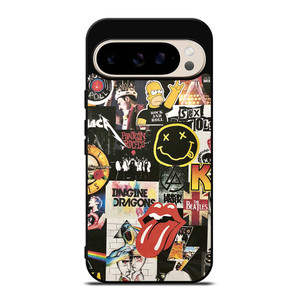 ROCK AND ROLL BAND COLLAGE Google Pixel 9 Pro Case Cover ROCK AND ROLL BAND COLLAGE Google Pixel 9 Pro Case Cover