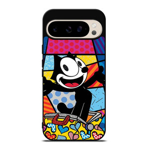 ROMERO BRITTO FELIX THE CAT ART Google Pixel 9 Pro Case Cover
