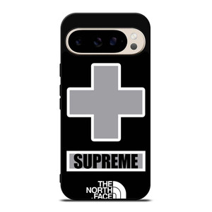 SUPREME X THE NORTH FACE GREY Google Pixel 9 Pro Case Cover