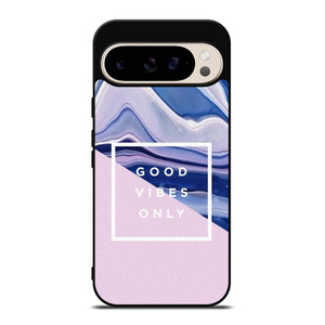 TUMBLR GOOD VIBES ONLY PINK MARBLE Google Pixel 9 Pro Case Cover