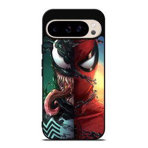 VENOM V SPIDERMAN FACE SUPERHERO MARVEL COMICS Google Pixel 9 Pro Case Cover