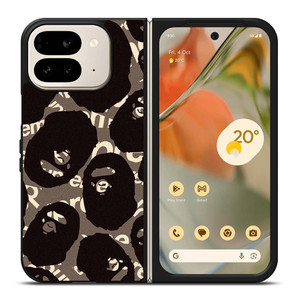 A BATHING APE SUPREME BLACK Google Pixel 9 Pro Fold Case Cover A BATHING APE SUPREME BLACK Google Pixel 9 Pro Fold Case Cover
