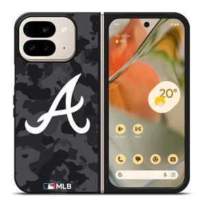 ATLANTA BRAVES BASEBALL BLACK CAMO Google Pixel 9 Pro Fold Case Cover