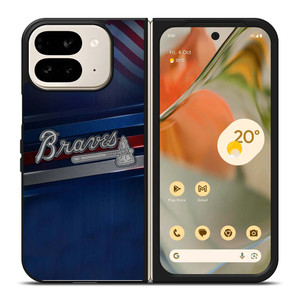 ATLANTA BRAVES MLB LOGO Google Pixel 9 Pro Fold Case Cover ATLANTA BRAVES MLB LOGO Google Pixel 9 Pro Fold Case Cover