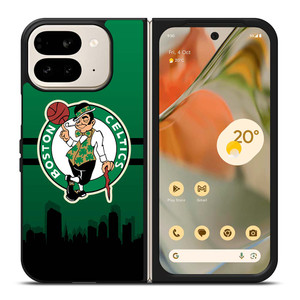 BOSTON CELTICS NBA SKYLINE Google Pixel 9 Pro Fold Case Cover BOSTON CELTICS NBA SKYLINE Google Pixel 9 Pro Fold Case Cover