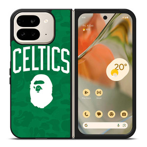 BOSTON CELTICS X BAPE CAMO Google Pixel 9 Pro Fold Case Cover