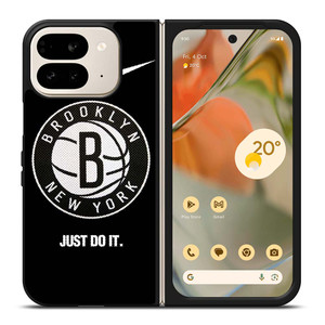BROOKLYN NETS NBA BASKETBALL LOGO 3 Google Pixel 9 Pro Fold Case Cover