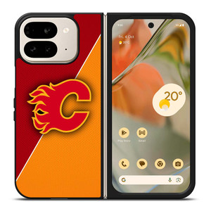 CALGARY FLAMES NHL HOCKEY LOGO Google Pixel 9 Pro Fold Case Cover CALGARY FLAMES NHL HOCKEY LOGO Google Pixel 9 Pro Fold Case Cover